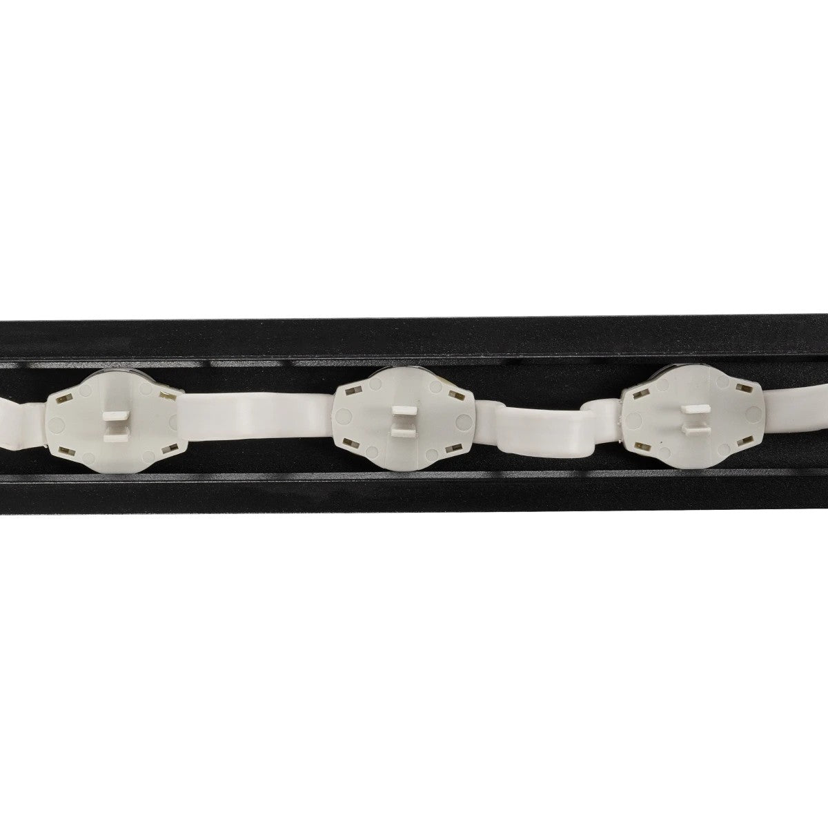 90830 4 x Digital Pixel Addressable Facade Aluminum Bars - 4 x Ψηφιακές Μπάρες Αλουμινίου Πρόσοψης Κτιρίων LED SMD 3535 45W 60LED 60PIXEL SPI/TTL Protocol IC UCS512B 2700lm 120° DC 12V IP67 RGB - Μαύρο Σώμα - Μ400 x Π4.5 x Υ3.6cm - 4 Μπάρες