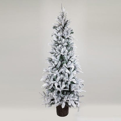 ΔΕΝΤΡΟ ΕΛΑΤΟ ΧΙΟΝΙΣΜΕΝΟ ΕΛΒΕΤΙΑ ΜΕ ΞΥΛΙΝΟ ΚΟΡΜΟ ΣΤΗ ΒΑΣΗ 104x104x210