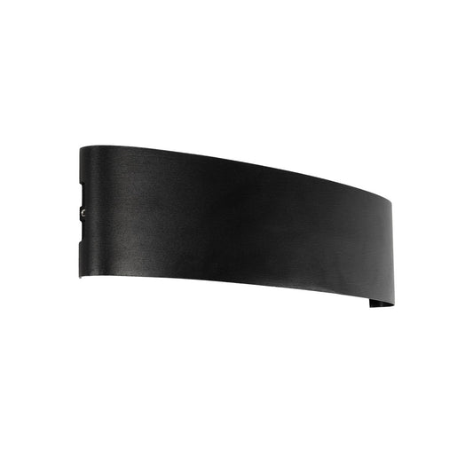 SIXOAD 60678 Μοντέρνο Φωτιστικό Τοίχου - Απλίκα LED 24W 3000lm 30° AC 220-240V Αδιάβροχο IP65 Θερμό Λευκό 2700K - CREE XPE Chip & TÜV SÜD Driver - Μαύρο Ματ - Μ32 x Π5.5 x Υ8