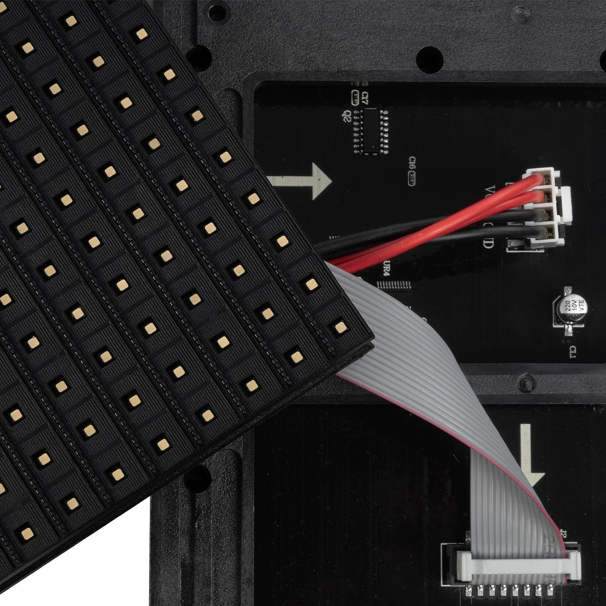 MODULCO 90385 Module Πλακίδιο Κυλιόμενης Ψηφιακής Επιγραφής/Οθόνης 32x16cm P10 LED 40W Nits ≥5500cd/㎡ DC 5V Αδιάβροχο IP65 RGB - Μ32 x Π16 x Υ1.8