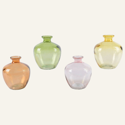 Γυάλινο Βάζο 14x14x16 Πορτοκαλί