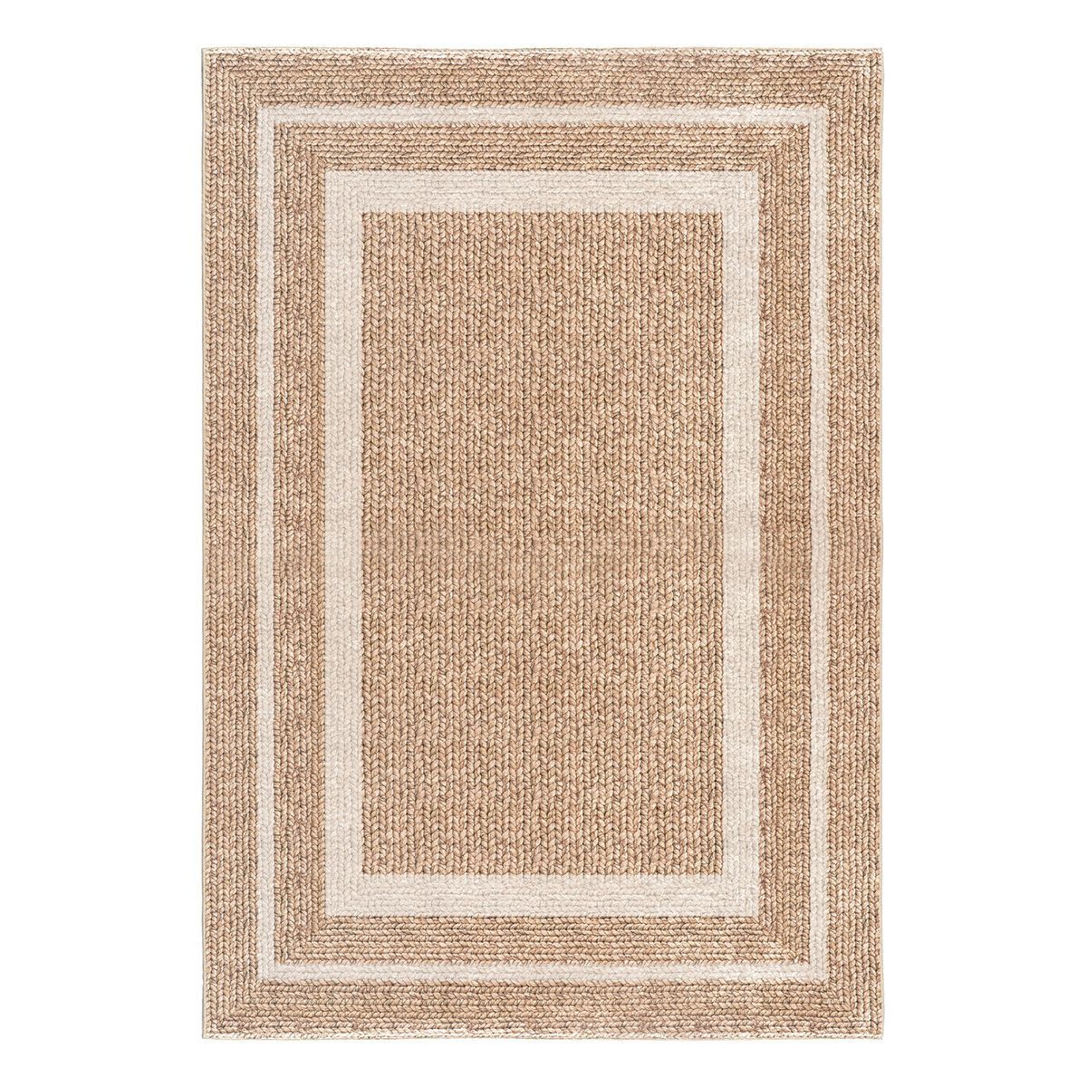 Χαλί Tropic Art 9138 133x190εκ Μπεζ/Λευκό