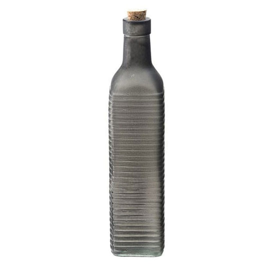 Artekko Διακοσμητικό Μπουκάλι Γυάλινο Γκρι 915-2068