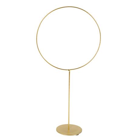 Μεταλικός Κύκλος Χρυσός με Βάση 19x39εκ