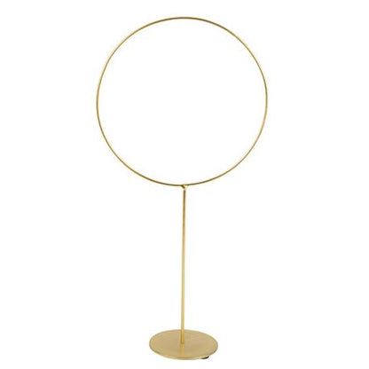 Μεταλικός Κύκλος Χρυσός με Βάση 19x39εκ