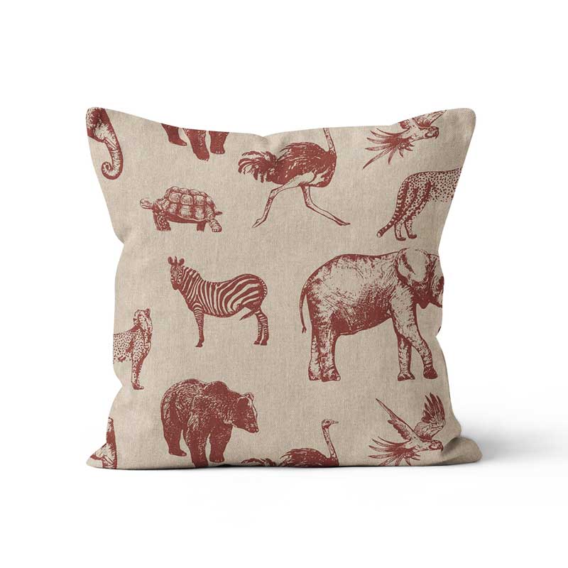 Μαξιλαροθήκη Ζώα της Ζούγκλας 45x45εκ