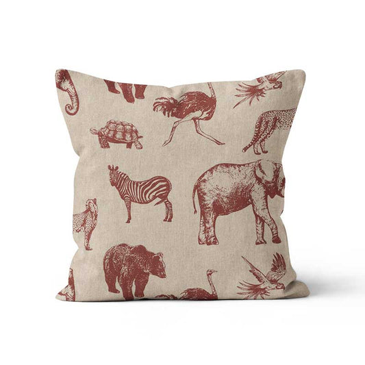 Μαξιλαροθήκη Ζώα της Ζούγκλας 45x45εκ