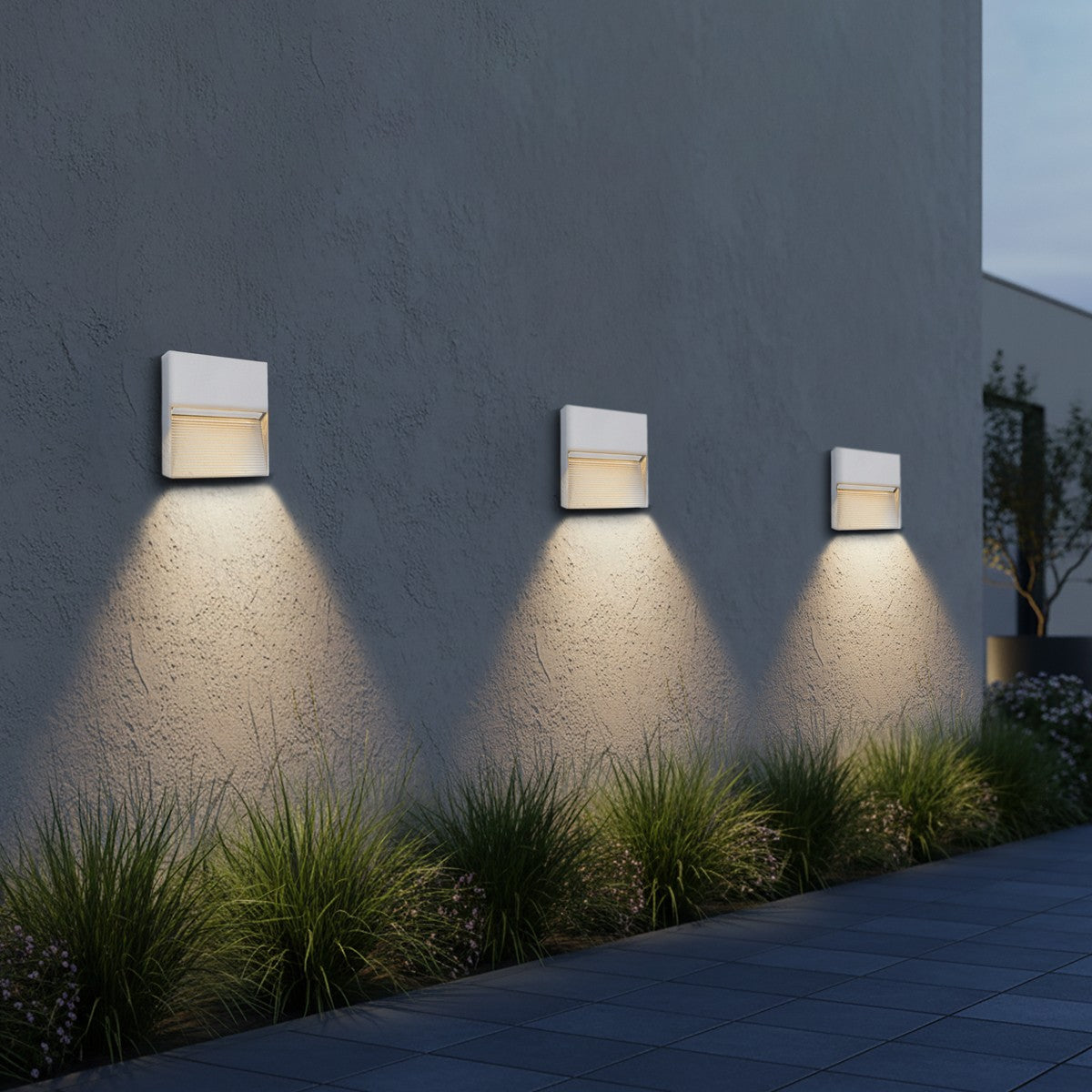 STEPART KLV-101-0106 Φωτιστικό Σκαλοπατιού / Διαδρόμου LED 4W 500lm 45° AC 220-240V Αδιάβροχο IP65 Θερμό Λευκό 2700K - Lumileds SMD Chip & TÜV SÜD Driver - Λευκό Ματ - Μ15 x Π3.5 x Υ15