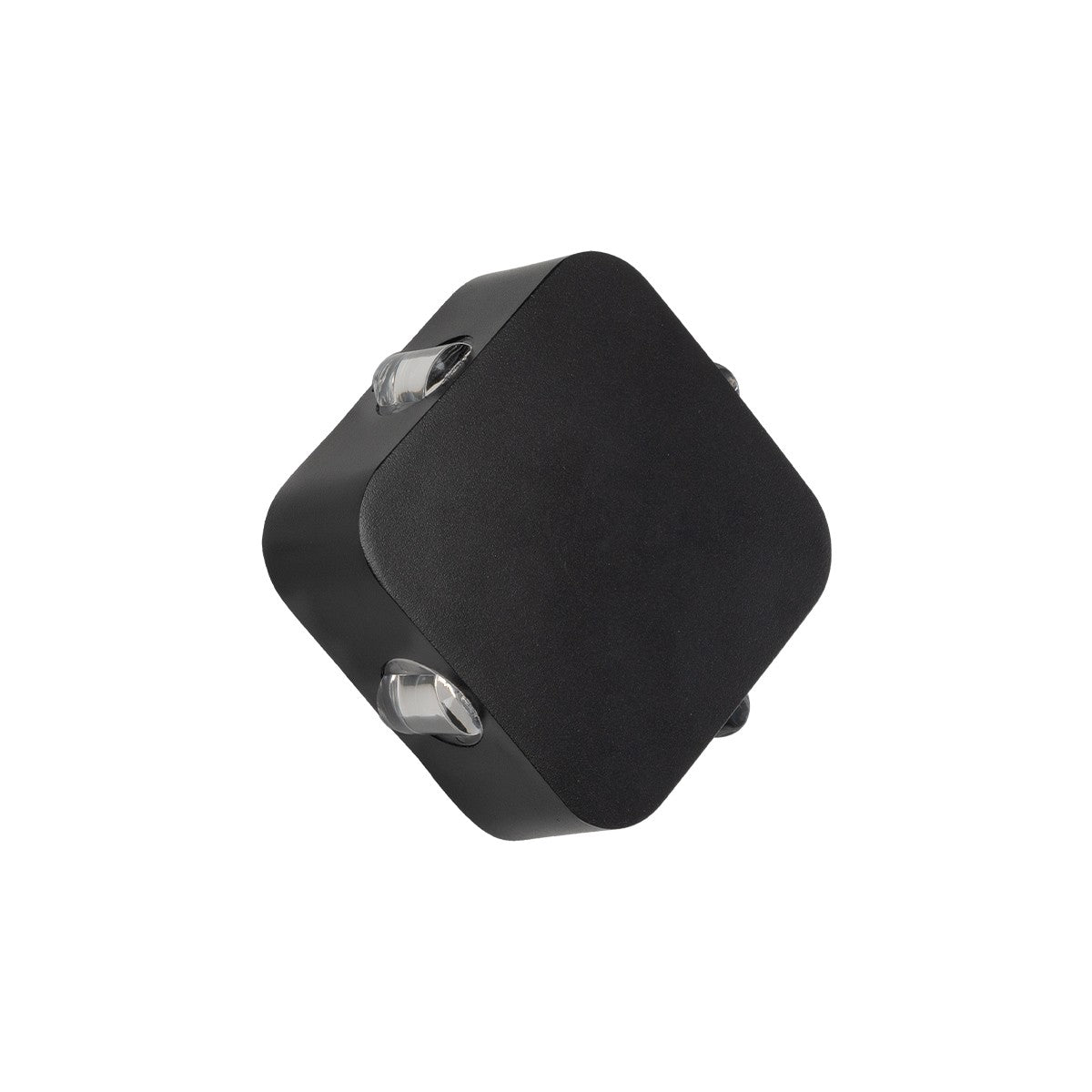 LUZ 60688 Μοντέρνο Φωτιστικό Τοίχου - Απλίκα LED 8W 1000lm 10° AC 220-240V Αδιάβροχο IP65 Θερμό Λευκό 2700K - CREE XPE Chip & TÜV SÜD Driver - Μαύρο Ματ - Μ13.5 x Π4.5 x Υ13.5