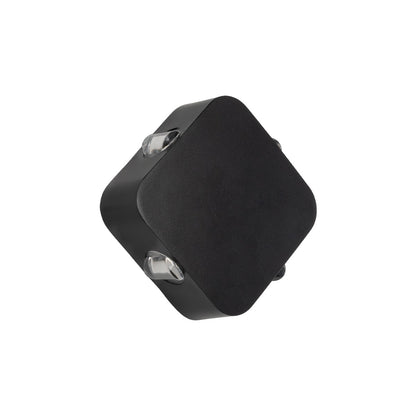 LUZ 60688 Μοντέρνο Φωτιστικό Τοίχου - Απλίκα LED 8W 1000lm 10° AC 220-240V Αδιάβροχο IP65 Θερμό Λευκό 2700K - CREE XPE Chip & TÜV SÜD Driver - Μαύρο Ματ - Μ13.5 x Π4.5 x Υ13.5