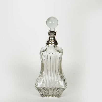 ΚΑΡΑΦΑ ΓΥΑΛΙΝΗ - ΜΕΤΑΛΛΙΚΗ ΑΣΗΜΙ 11x11x33