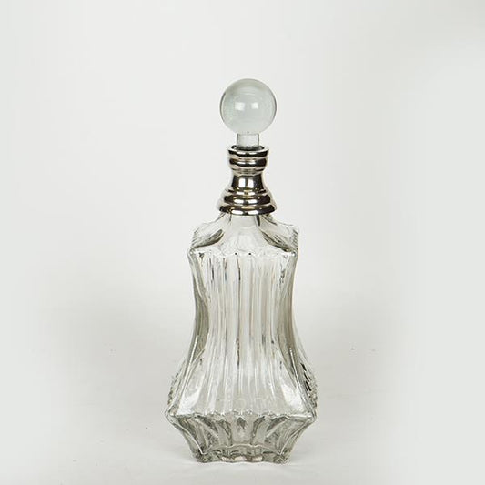 ΚΑΡΑΦΑ ΓΥΑΛΙΝΗ - ΜΕΤΑΛΛΙΚΗ ΑΣΗΜΙ 11x11x33