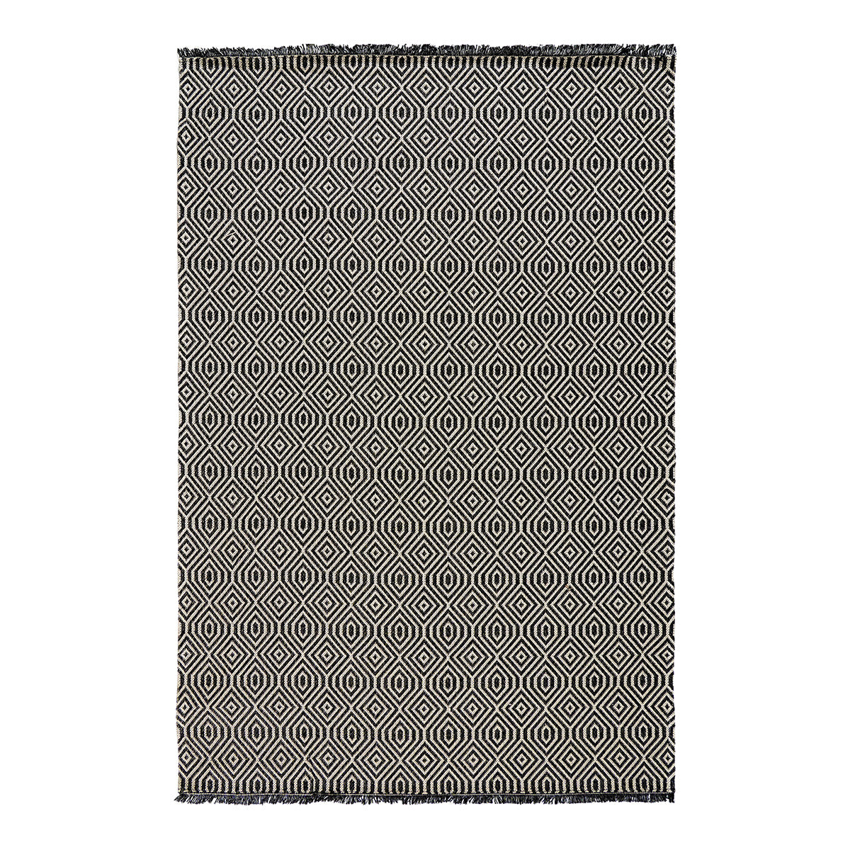 Χαλί Βαμβακερό Cocotton 9227 150x220εκ Ανθρακίτης-Γκρι