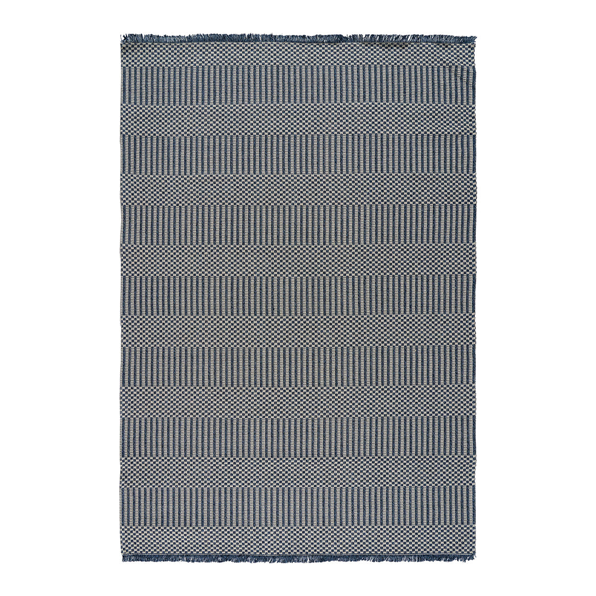 Χαλί Βαμβακερό Cocotton 9229 Γκρι-Μπλε 125x180εκ