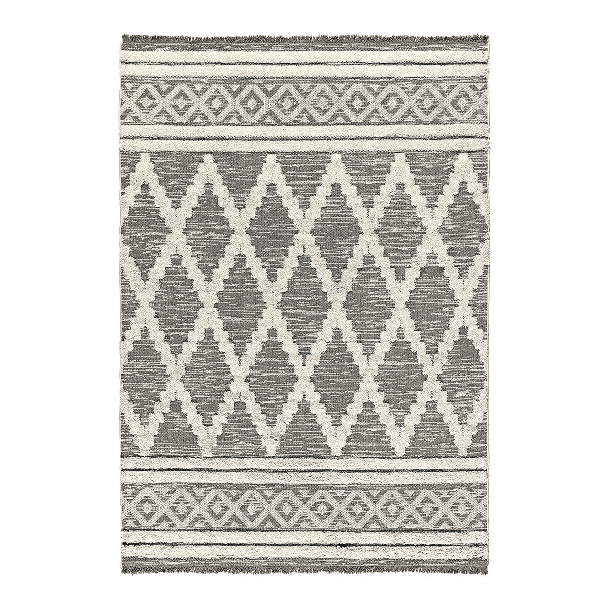 Πατάκι Βαμβακερό Morocotton 9235 75x150εκ Γκρι