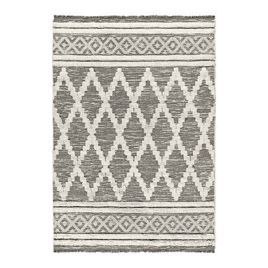 Πατάκι Βαμβακερό Morocotton 9235 75x150εκ Γκρι