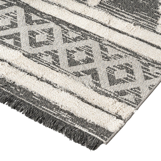 Χαλί Βαμβακερό Morocotton 9235 150x220εκ Γκρι