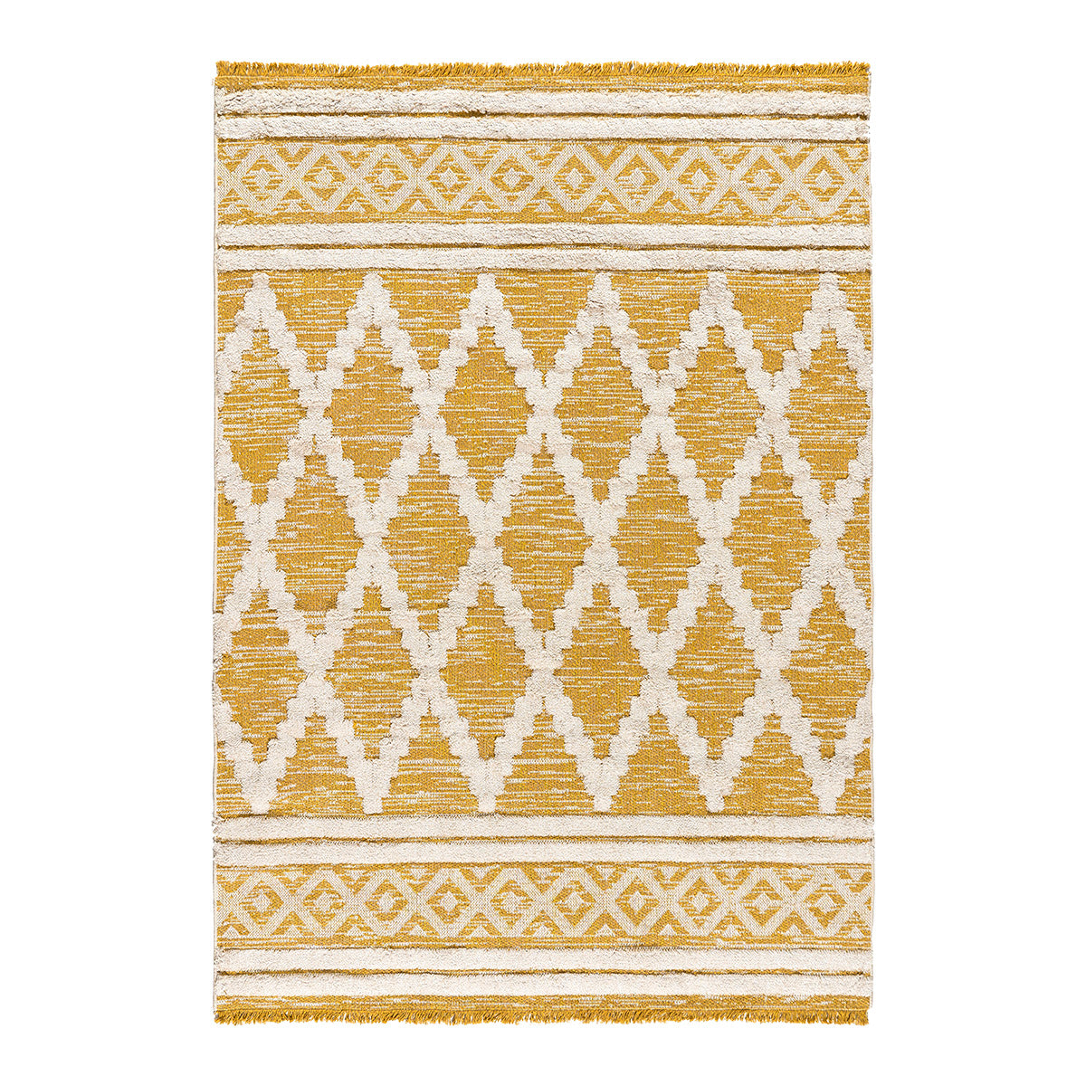 Πατάκι Βαμβακερό Morocotton 9236 75x150εκ Κίτρινο