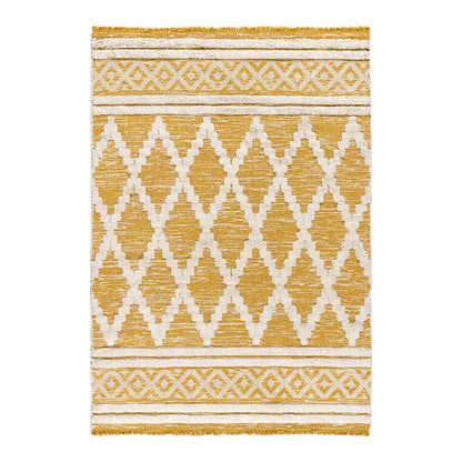 Πατάκι Βαμβακερό Morocotton 9236 75x150εκ Κίτρινο