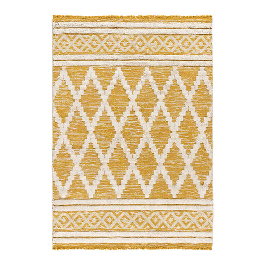 Πατάκι Βαμβακερό Morocotton 9236 75x150εκ Κίτρινο