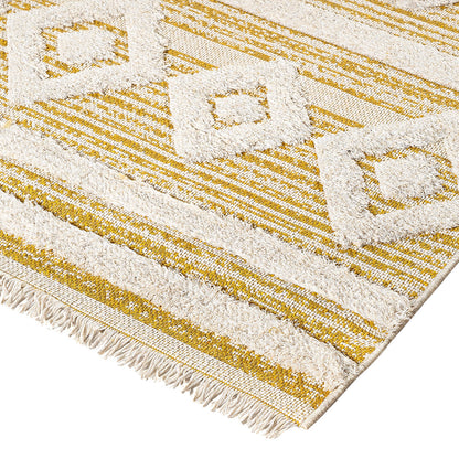 Χαλί Βαμβακερό Morocotton 9239 Κίτρινο 125x180εκ