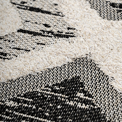 Χαλί Βαμβακερό Morocotton 9240 125x180εκ Γκρι