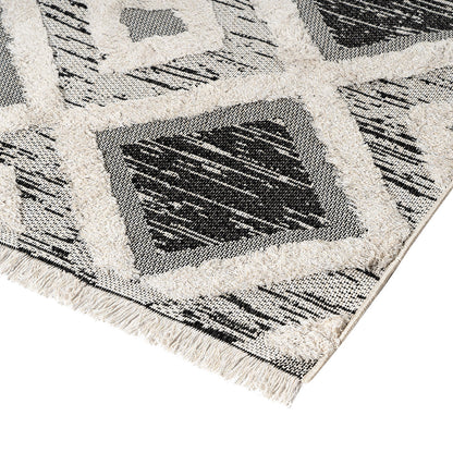 Χαλί Βαμβακερό Morocotton 9240 150x220εκ Γκρι