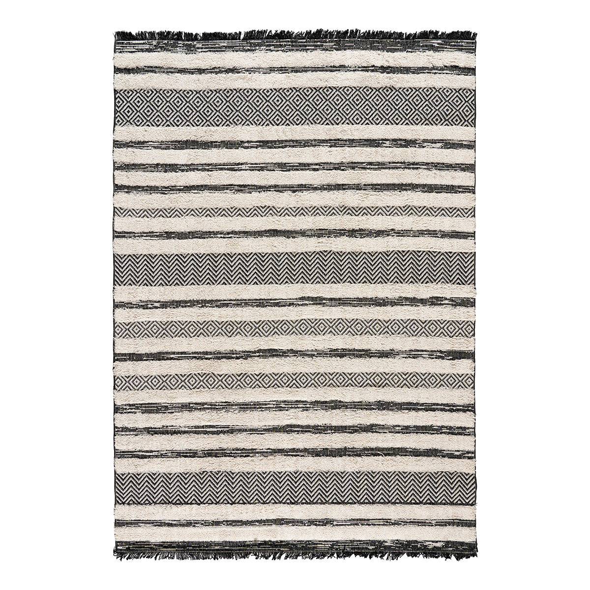 Χαλί Βαμβακερό Morocotton 9241 Γκρι 150x220εκ