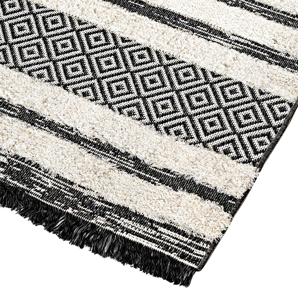Χαλί Βαμβακερό Morocotton 9241 Γκρι 150x220εκ