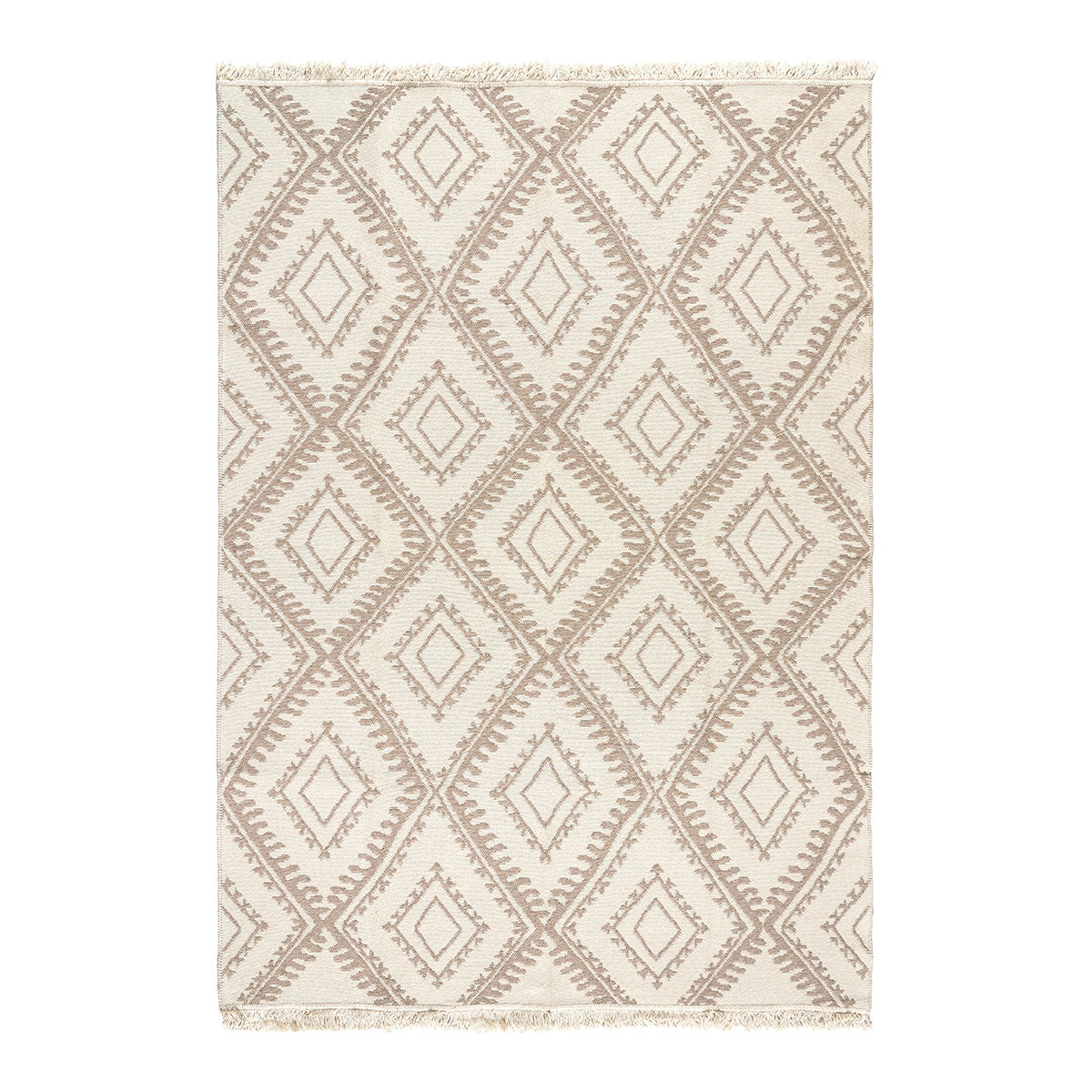 Χαλί Βαμβακερό Διπλής Όψεως Duo Art 9247 160x230εκ Μπεζ