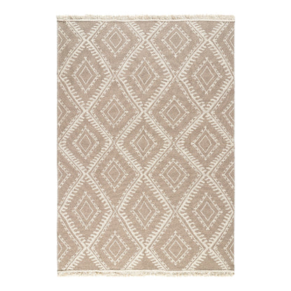 Χαλί Βαμβακερό Διπλής Όψεως Duo Art 9247 160x230εκ Μπεζ