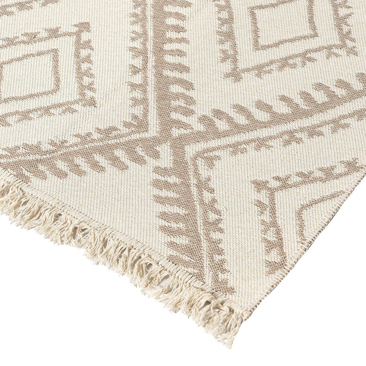 Χαλί Βαμβακερό Διπλής Όψεως Duo Art 9247 160x230εκ Μπεζ