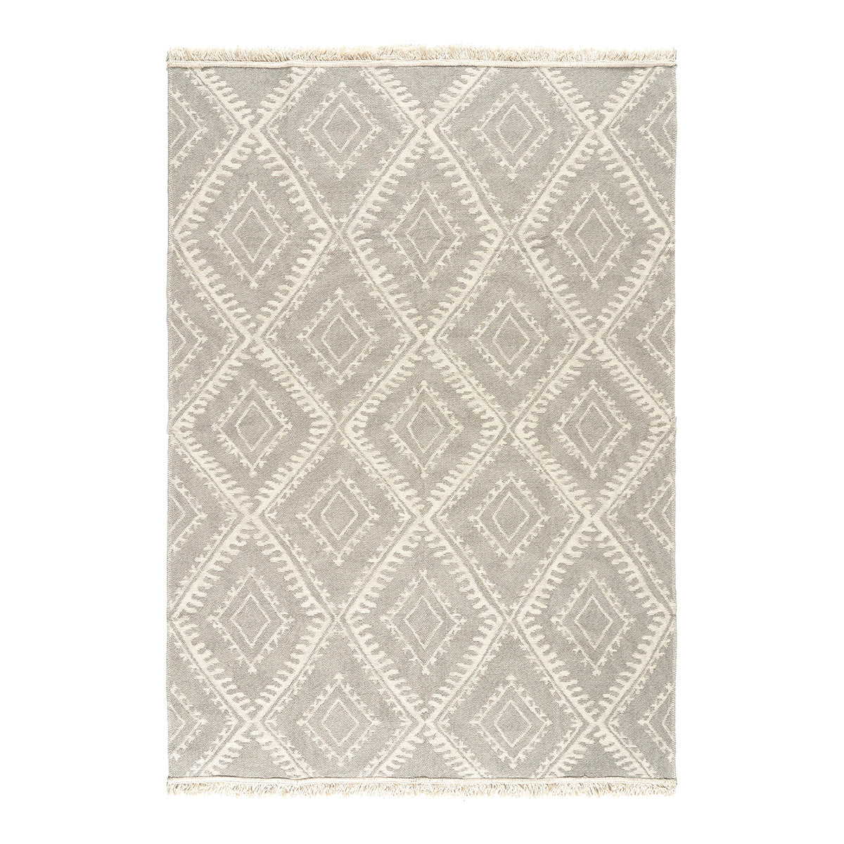 Χαλί Βαμβακερό Διπλής Όψεως Duo Art 9248 160x230εκ Γκρι