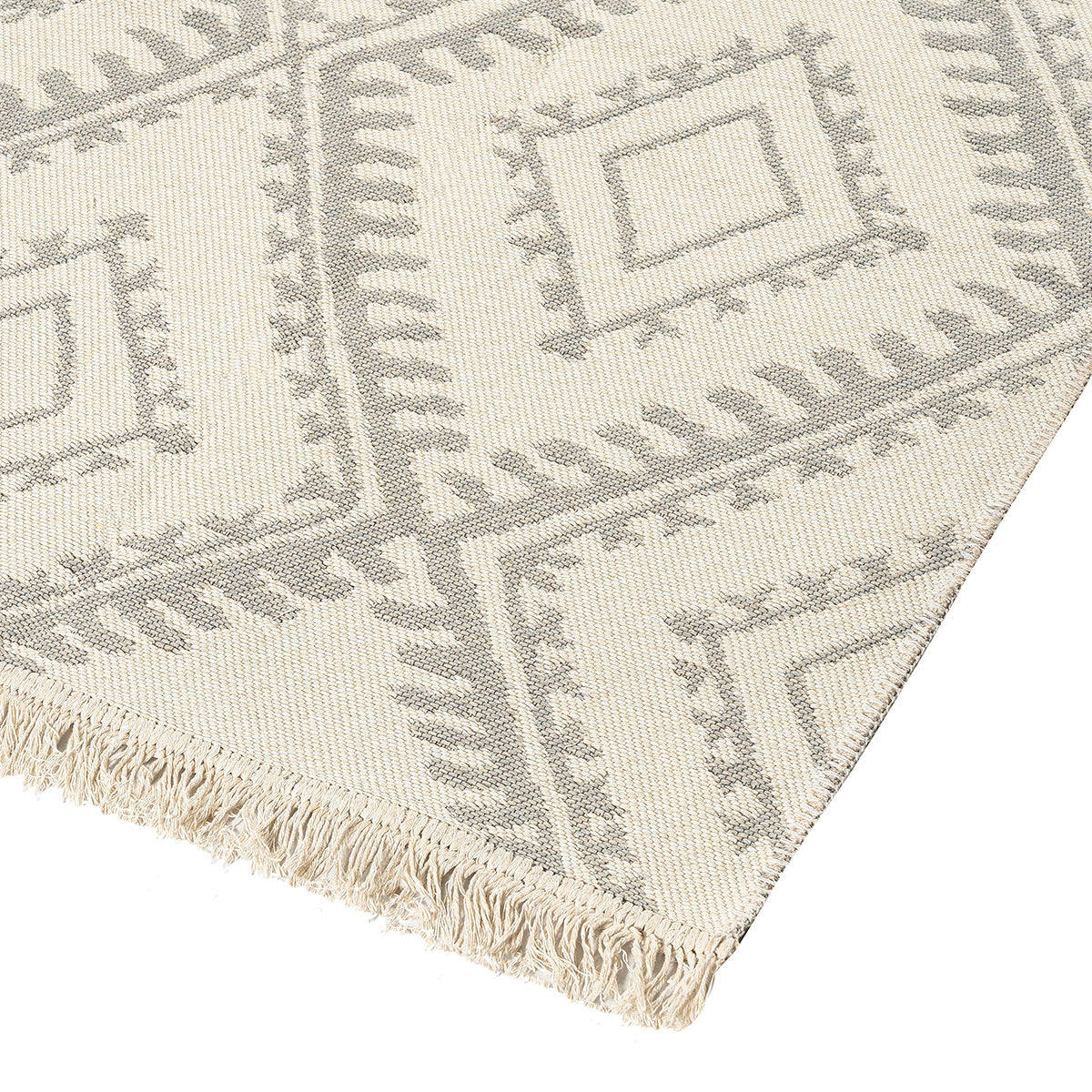 Χαλί Βαμβακερό Διπλής Όψεως Duo Art 9248 160x230εκ Γκρι