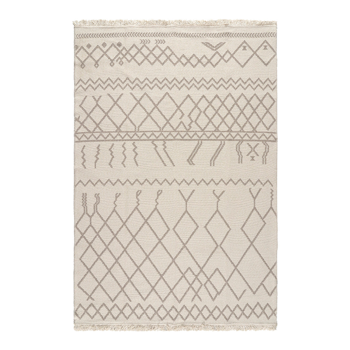 Χαλί Βαμβακερό Διπλής Όψεως Duo Art 9249 160x230εκ Μπεζ