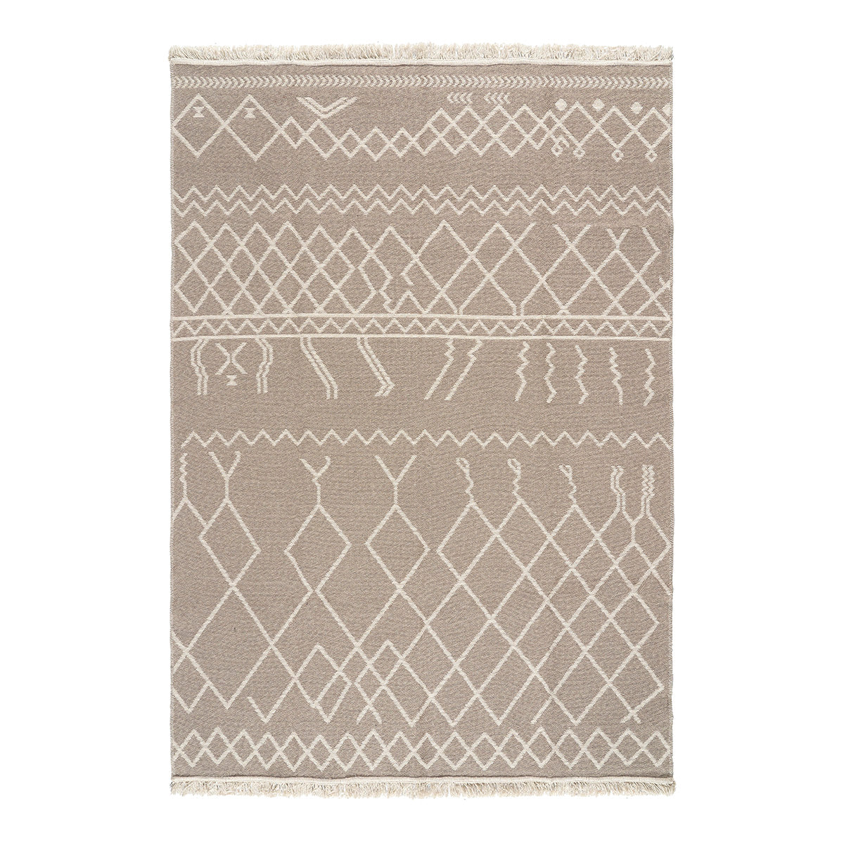 Χαλί Βαμβακερό Διπλής Όψεως Duo Art 9249 160x230εκ Μπεζ