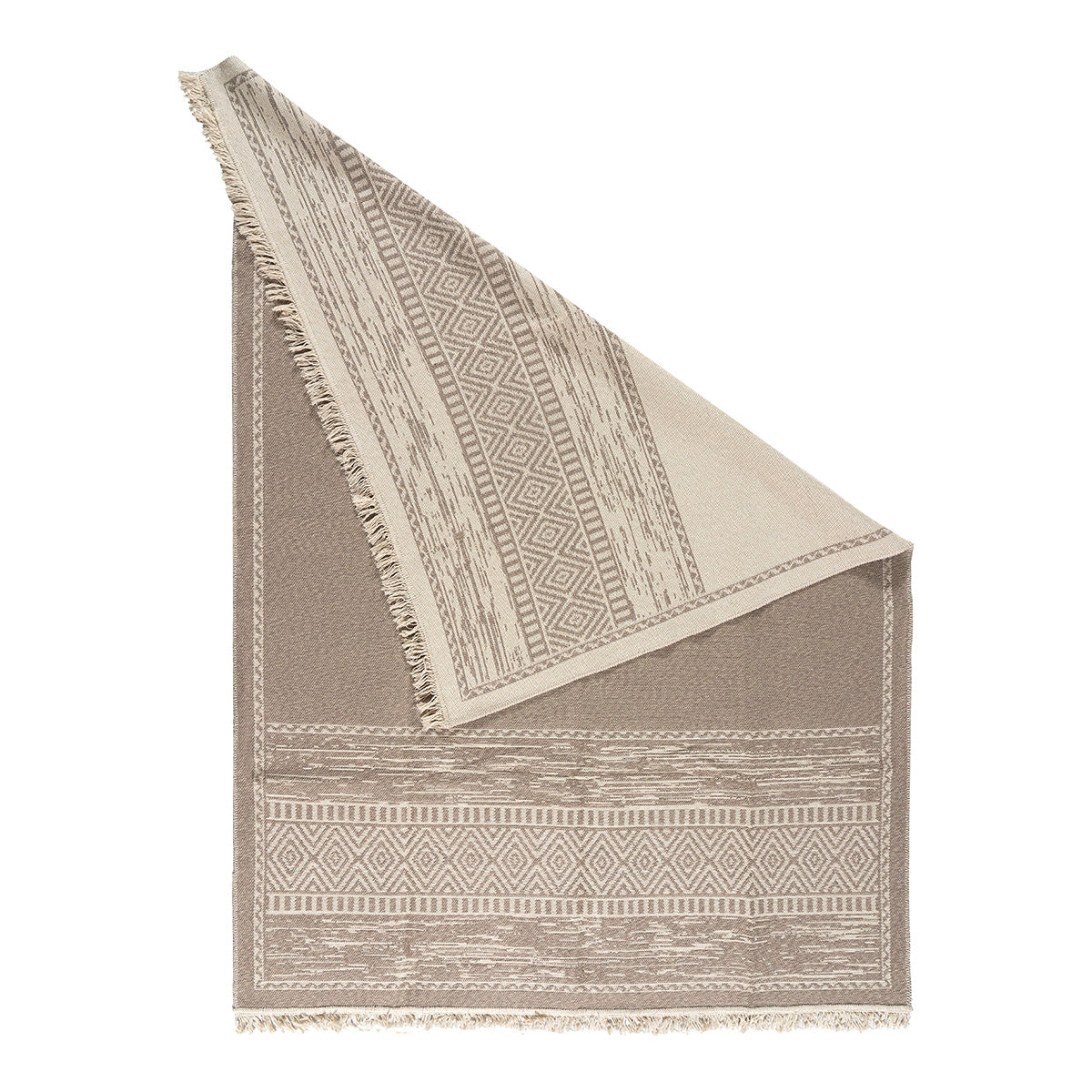 Χαλί Βαμβακερό Διπλής Όψεως Duo Art 9251 160x230εκ Μπεζ