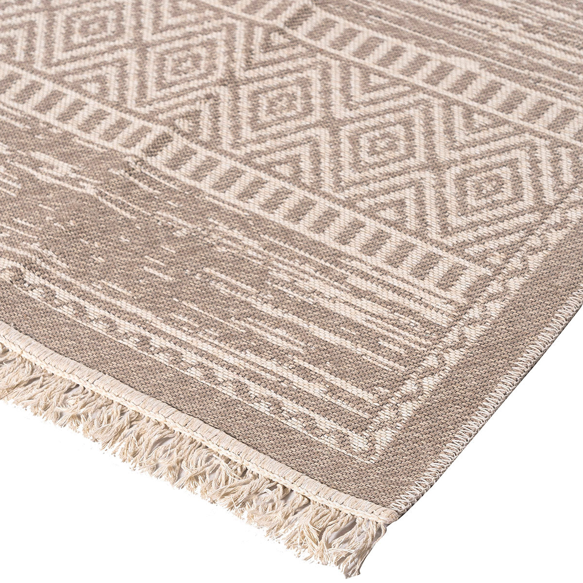 Χαλί Βαμβακερό Διπλής Όψεως Duo Art 9251 160x230εκ Μπεζ