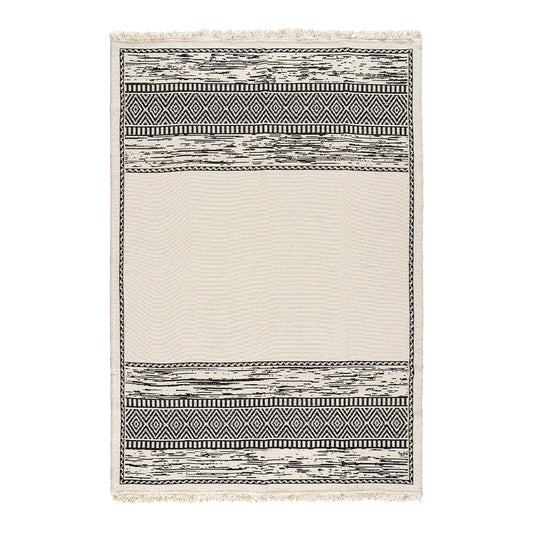 Χαλί Βαμβακερό Διπλής Όψεως Duo Art 9252 160x230εκ Ανθρακίτης