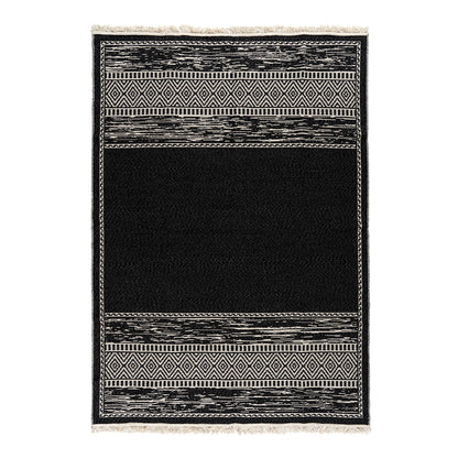 Χαλί Βαμβακερό Διπλής Όψεως Duo Art 9252 160x230εκ Ανθρακίτης