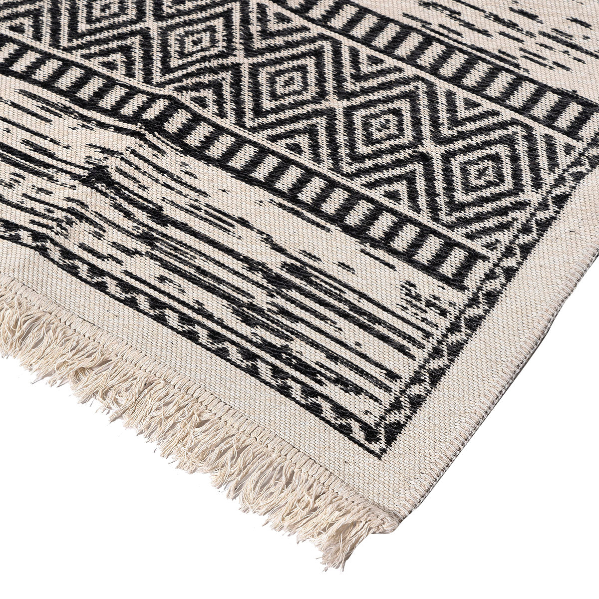 Χαλί Βαμβακερό Διπλής Όψεως Duo Art 9252 160x230εκ Ανθρακίτης