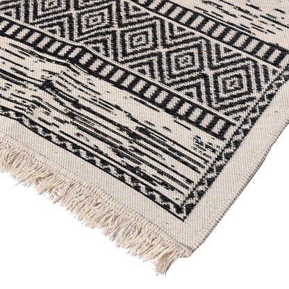 Χαλί Βαμβακερό Διπλής Όψεως Duo Art 9252 160x230εκ Ανθρακίτης