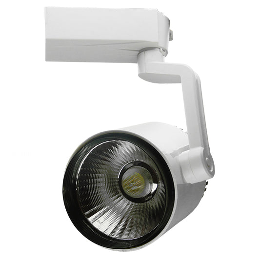 S-40044 Διφασικό Bridgelux COB LED Φωτιστικό Σποτ Ράγας 30W 230V 3600lm 24° Ψυχρό Λευκό 6000k