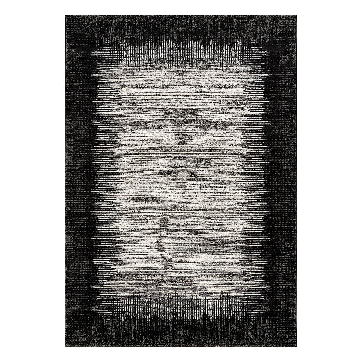 Διάδρομος με το Μέτρο Prestige Art 9321 67εκ Γκρι Μαύρο