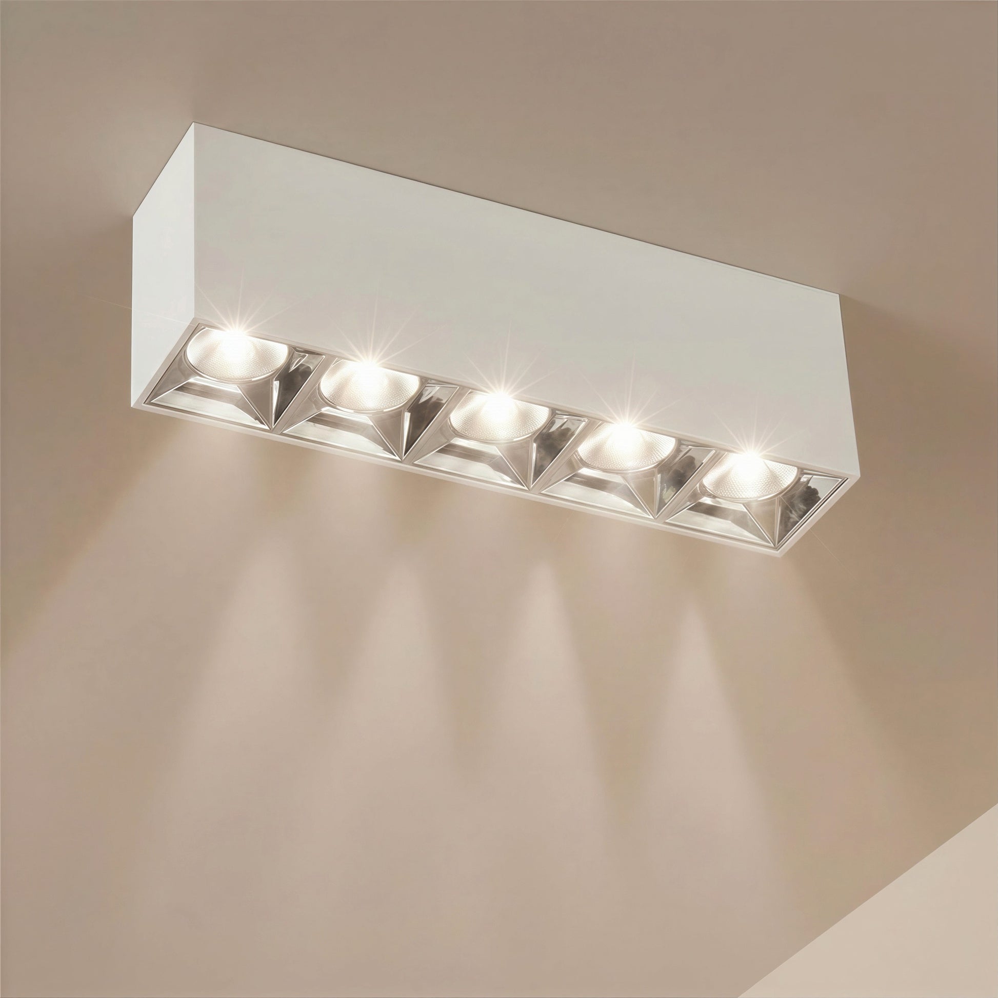 LUMINAR KLV-101-0334 Φωτιστικό Downlight Σποτ LED 20W 2800lm 36° AC 220-240V IP20 Φυσικό Λευκό 4500K - Osram SMD Chip & TÜV SÜD Driver - Λευκό Ματ - Μ19.5 x Π4.2 x Υ6.6