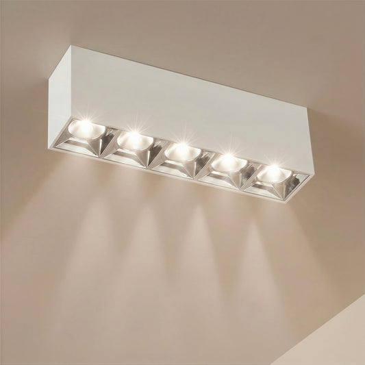 LUMINAR KLV-101-0334 Φωτιστικό Downlight Σποτ LED 20W 2800lm 36° AC 220-240V IP20 Φυσικό Λευκό 4500K - Osram SMD Chip & TÜV SÜD Driver - Λευκό Ματ - Μ19.5 x Π4.2 x Υ6.6