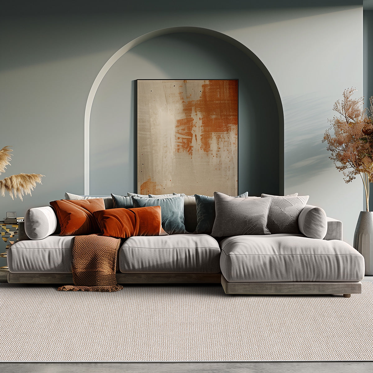 Πατάκι Rustic Art 9334 67x140εκ Λευκό-Μπεζ