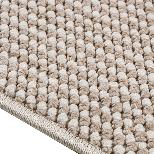 Πατάκι Rustic Art 9334 67x140εκ Λευκό-Μπεζ