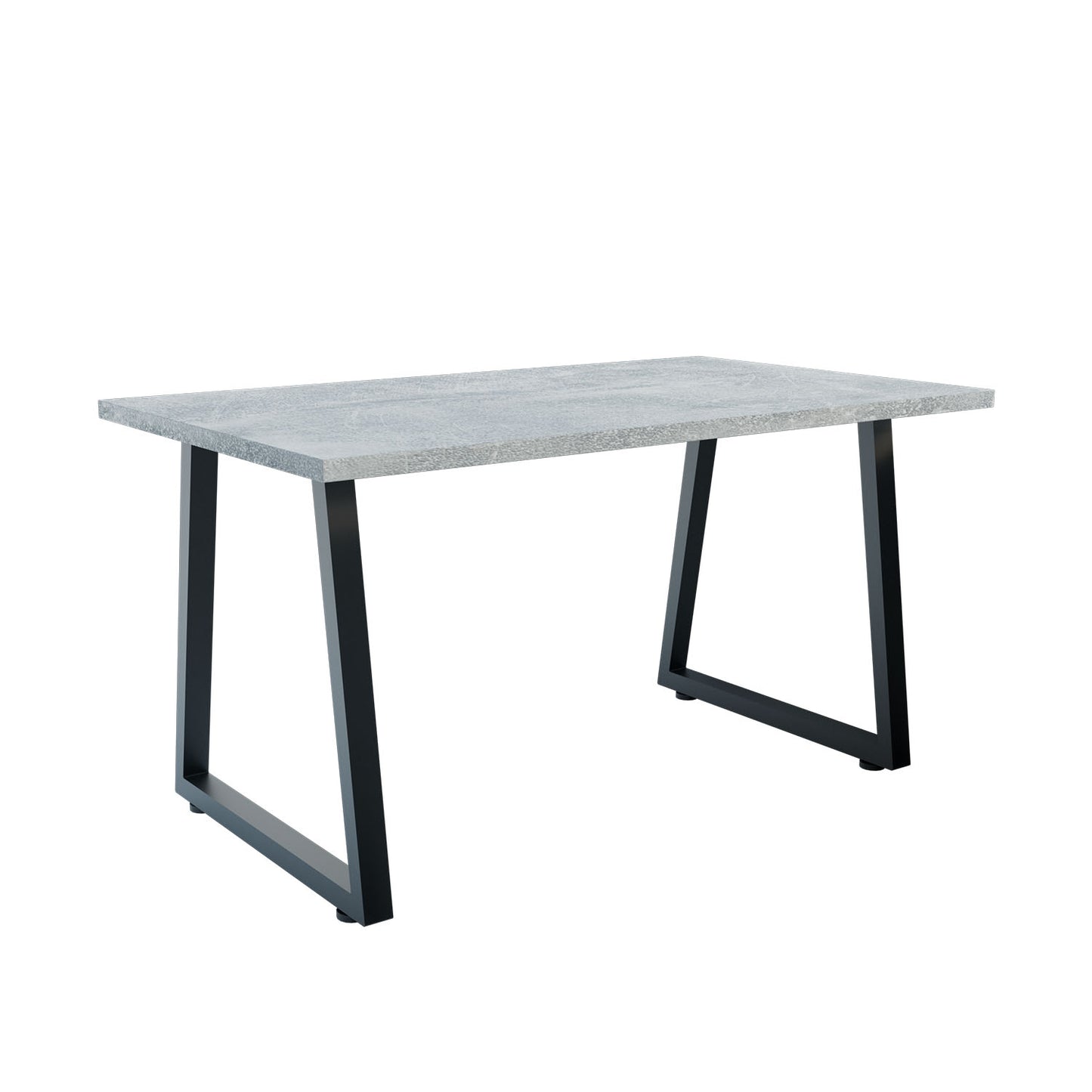 Τραπέζι Atlanta Γκρι-Μαύρο 160x80x77