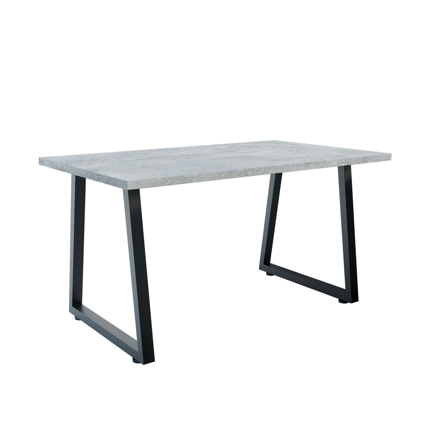 Τραπέζι Atlanta Γκρι-Μαύρο 160x80x77